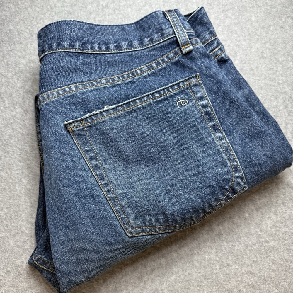 Rag‎ & Bone Jeans Mens 34 X 27 Blue Fit 3 Slim Straight Denim